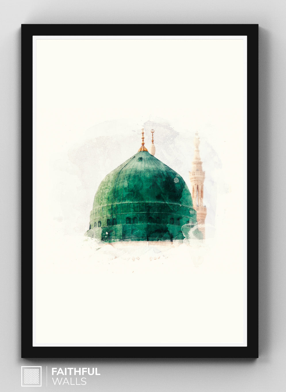 Set of 3 Islamic Wall Art Wood Frames - The 3 Holy